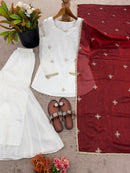 ZSR 3159 B Fendy Silk Sharara Traditional Wear Suit