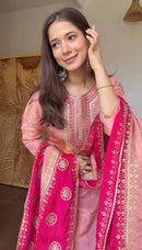 SRK 5346 Blush Pink Embroidered Kurta