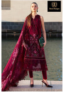 ZIAAZ CODE 15 Heavy embroidered cambric cotton pakistani suits