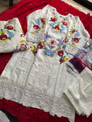 Ziaaz Code 18 Heavy Embroidered Cambric Cotton Pakistani Suits