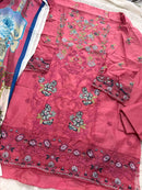 Mehboob Tex 2041 B Pure Cotton With Heavy Embroidery Work Pakistani Suits