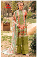 Aasha Designer 1218 Pure Cotton Print With Patch Work Pakistani Suits