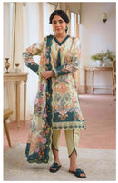 Al Zohaib 1527 Aaliyah Pure Cotton With Heavy Patch Work Pakistani Suits