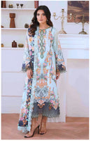 Al Zohaib 1528 Aaliyah Pure Cotton With Heavy Patch Work Pakistani Suits