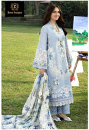 Ziaaz Code 08 B Heavy Embroidered Cambric Cotton Pakistani Suits