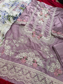 Ziaaz Code 08 A Heavy Embroidered Cambric Cotton Pakistani Suits