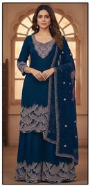 Hoor Tex HF 519 B Heavy Blooming Georgette With Zarkan Work Pakistani Suits
