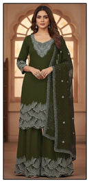 Hoor Tex HF 519 D Heavy Blooming Georgette With Zarkan Work Pakistani Suits