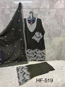 Hoor Tex HF 519 D Heavy Blooming Georgette With Zarkan Work Pakistani Suits
