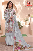 Aasha Designer 1004 B Pure Cotton Print With Patch Work Pakistani Suits