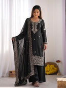 NSR 893 E Black Embroidered Salwar Suits