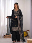 NSR 893 E Black Embroidered Salwar Suits