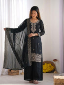 NSR 893 E Black Embroidered Salwar Suits