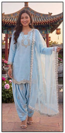 Hoor Tex HF 820 D Sky Blue Heavy Jimmy Choo Salwar Suit