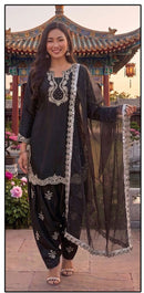 Hoor Tex HF 820 B Jet Black  Heavy Jimmy Choo Salwar Suit