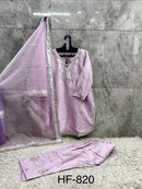 Hoor Tex HF 820 A Jet Black  Heavy Jimmy Choo Salwar Suit
