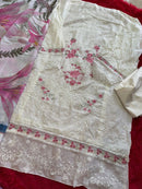 Mehboob Tex 2000 C Cambric Cotton With Heavy Embroidery Work Pakistani Suits