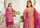 Eba 2101 Vihara Magenta And Orange Embroidered Kurta Palazzo Set