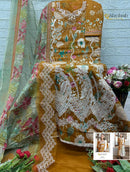 Al Zohaib 1537 Pure Cotton With Boring Work Casual Pakistani Suits