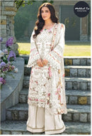 Mehboob Tex 2054 Off White Cotton Schiffli Embroidered Pakistani Suit