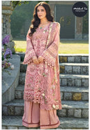 Mehboob Tex 2054 B Pastel Pink Cotton Schiffli Embroidered Pakistani Suit