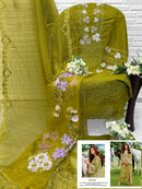 Florent 1053 Cambric Cotton With Heavy Embroidery Work Pakistani Suits