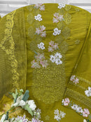 Florent 1053 Cambric Cotton With Heavy Embroidery Work Pakistani Suits