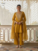 Alizeh 7100 Luxury Yellow Embroidered Work Pakistani Suit