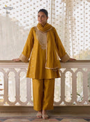 Alizeh 7100 Luxury Yellow Embroidered Work Pakistani Suit