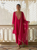 Alizeh 7101 Luxury Pink Embroidered Work Pakistani Suit