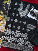 Mehboob Tex 1776 Black Embroidered Pakistani Suit