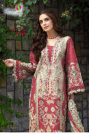 Saniya Trendz 1694 Dusty Rose Embroidered Pakistani Suit
