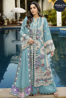 Mehboob Tex 2064 Designer Blue Embroidered Pakistani Suit