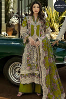 Mehboob Tex 2066 Designer Olive Green Embroidered Pakistani Suit