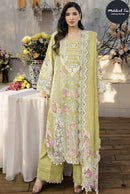 Mehboob Tex 2067 Lime Green Embroidered Pakistani Suit