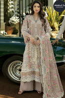 Mehboob Tex 2071 Taupe Brown Embroidered Pakistani Suit