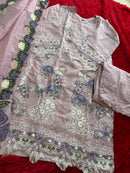 Mehboob Tex 2065 Dusty Rose Embroidered Pakistani Suit