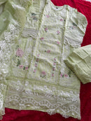 Mehboob Tex 2067 Lime Green Embroidered Pakistani Suit