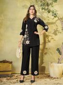 DIVA 161 A Ethnic Black Embroidered Co Ord Set