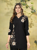DIVA 161 A Ethnic Black Embroidered Co Ord Set