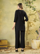 DIVA 161 A Ethnic Black Embroidered Co Ord Set