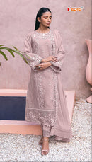 Rosemeen Fepic C 1820 Designer Mauve Embroidered Pakistani Suit