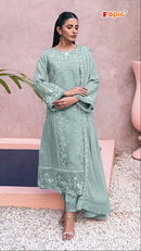 Rosemeen Fepic C 1820 C Mint Green Embroidered Pakistani Suit