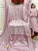 Rosemeen Fepic C 1820 Designer Mauve Embroidered Pakistani Suit