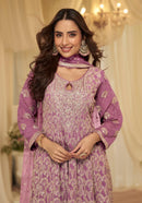 Sayuri 10229 Premium Gerogette Embroidered Sharara Suit