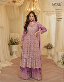 Sayuri 10229 Premium Gerogette Embroidered Sharara Suit