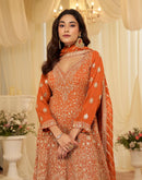 Sayuri 10231 Premium Gerogette Embroidered Sharara Suit