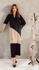 Husnara 5521 A Black Georgette Straight Salwar Suit