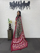 SF 2354 B Heavy Real Mirror Hand Work Saree