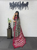 SF 2354 B Heavy Real Mirror Hand Work Saree